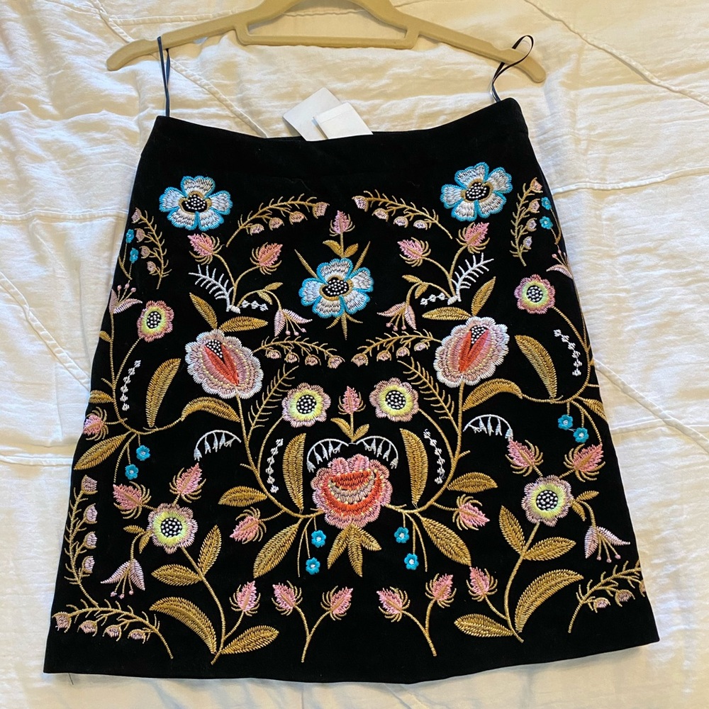 Lucy Paris Embroidered Skirt